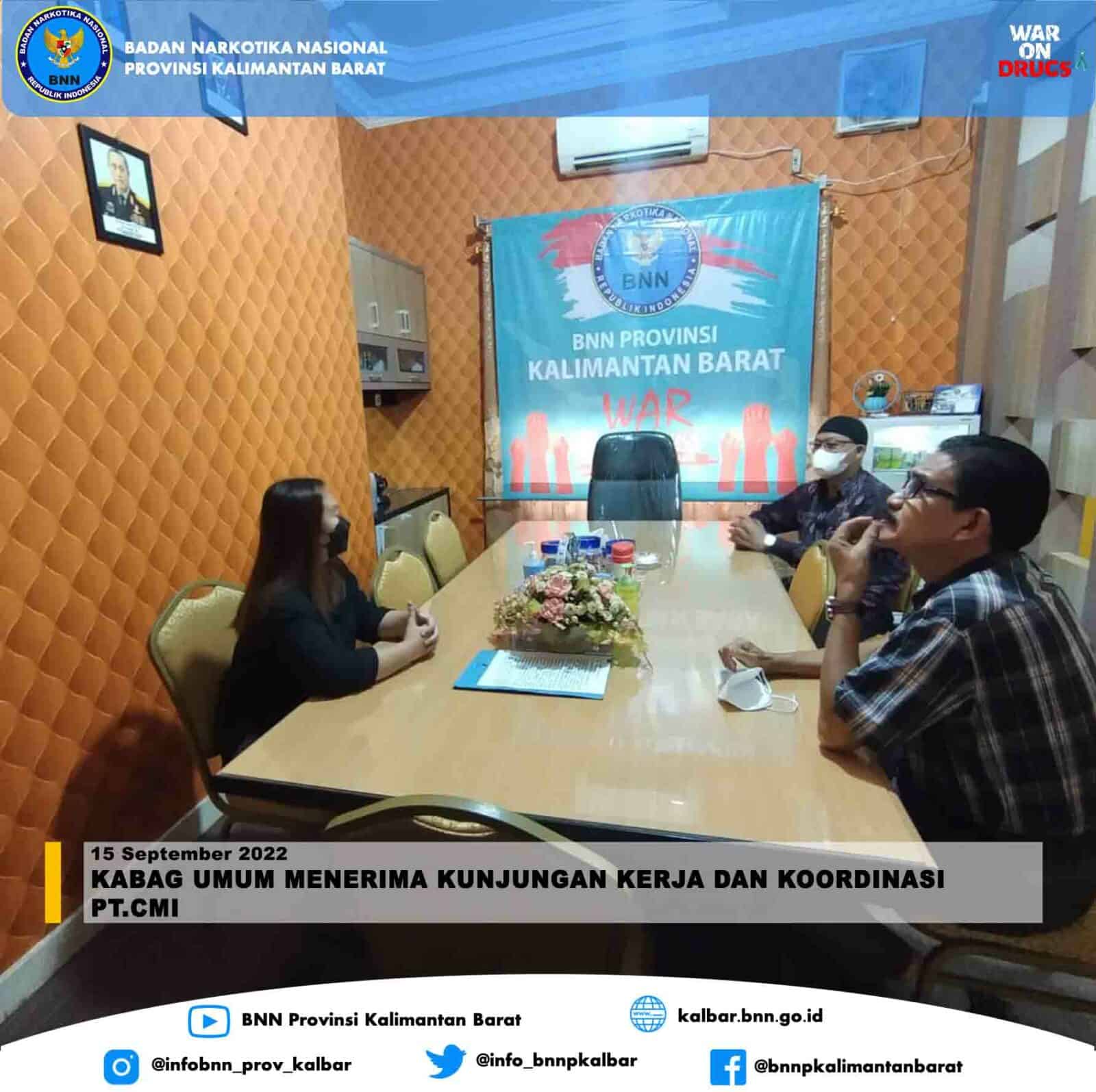 Kabag Umum Menerima Kunjungan Kerja dan Koordinasi PT.CMI Kabag Umum Menerima Kunjungan Kerja dan Koordinasi PT.CMI