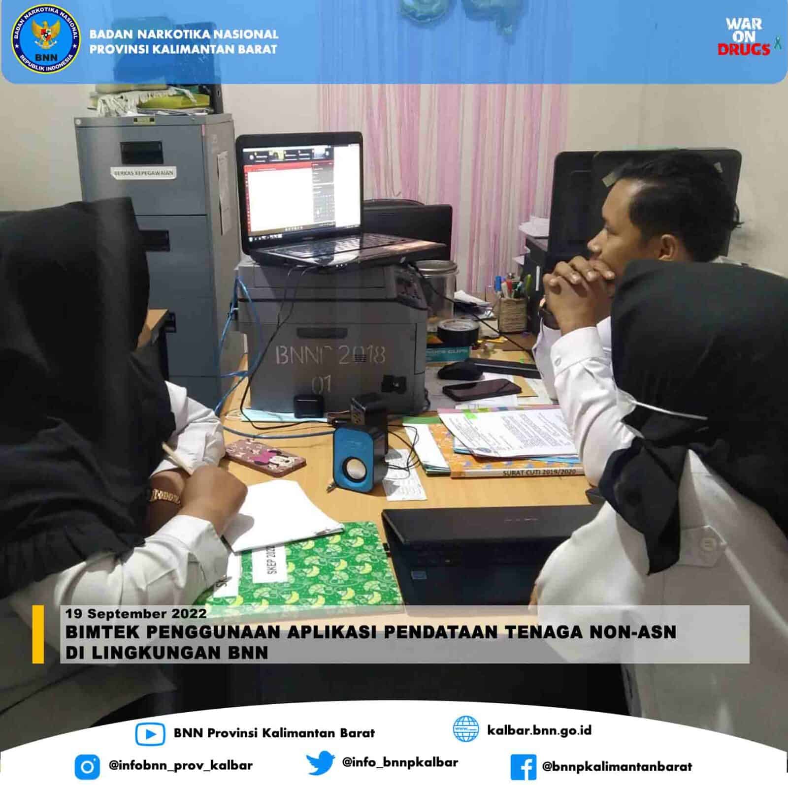 Bimtek Penggunaan Aplikasi Pendataan Tenaga Non-ASN di Lingkungan BNN Bimtek Penggunaan Aplikasi Pendataan Tenaga Non-ASN di Lingkungan BNN