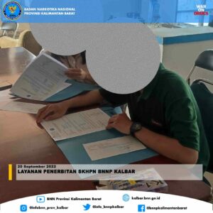 Layanan Penerbitan SKHPN BNNP Kalbar