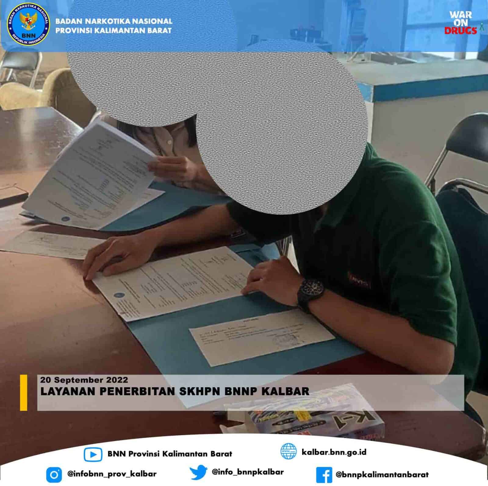 Layanan Penerbitan SKHPN BNNP Kalbar