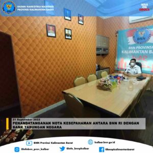 PENANDATANGANAN NOTA KESEPAHAMAN ANTARA BNN RI DENGAN BANK TABUNGAN NEGARA PENANDATANGANAN NOTA KESEPAHAMAN ANTARA BNN RI DENGAN BANK TABUNGAN NEGARA