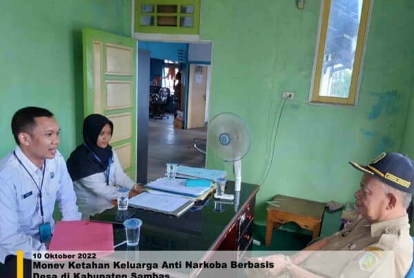 Monev Ketahan Keluarga Anti Narkoba Berbasis Desa di Kabupaten Sambas