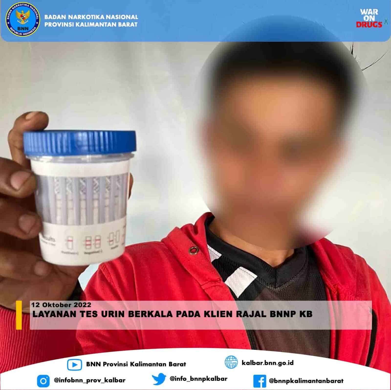 Layanan Test Urine Berkala Pada Klien Rehabilitasi Rawat Jalan