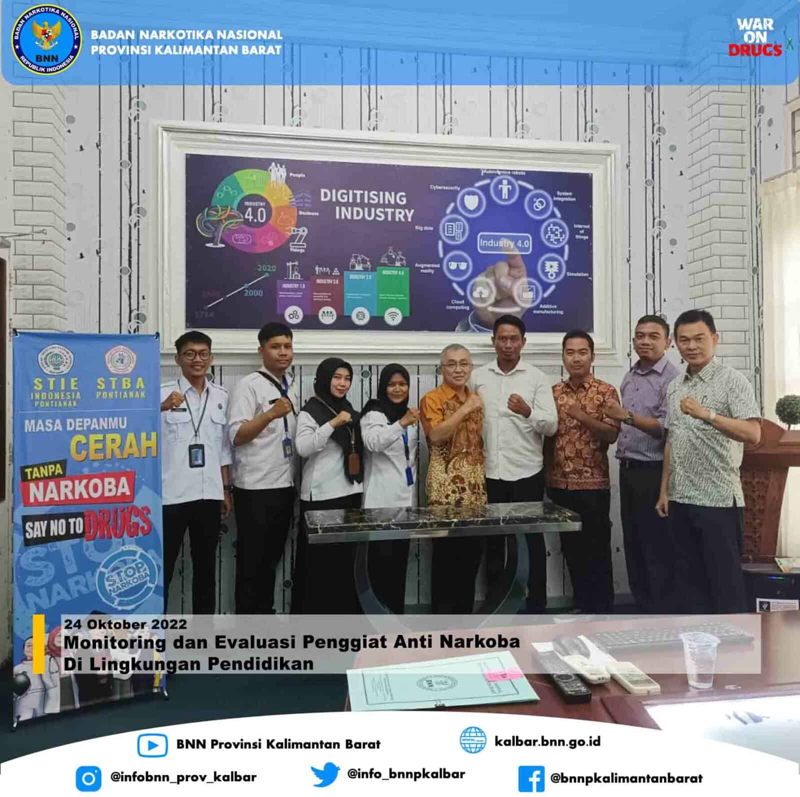 Monitoring Dan Evaluasi Penggiat Anti Narkoba Di Lingkungan Pendidikan