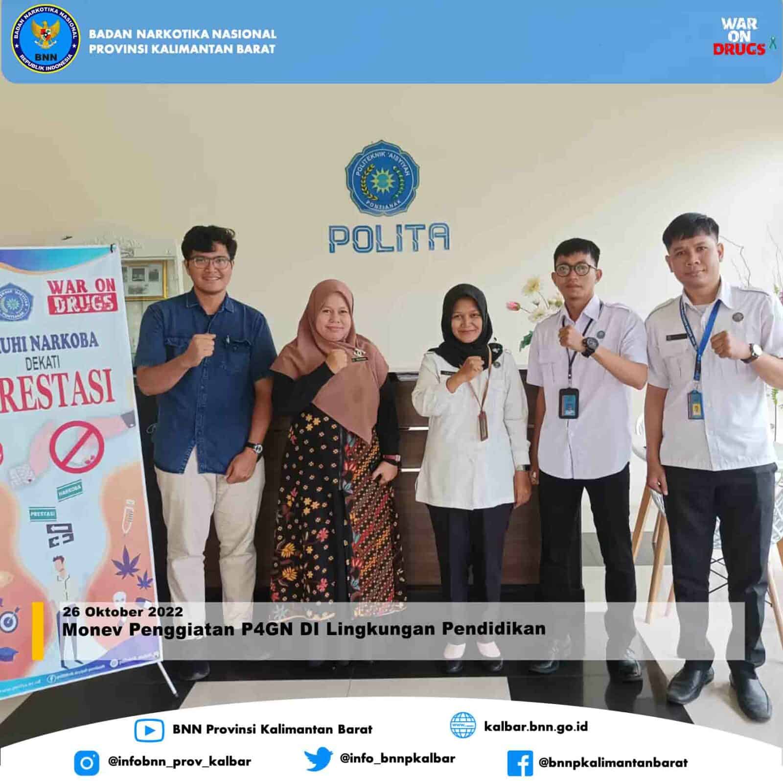 Monev Penggiatan P4GN DI Lingkungan Pendidikan