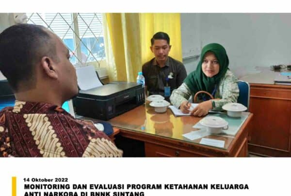 Monitoring dan Evaluasi Program Ketahanan Keluarga Anti Narkoba