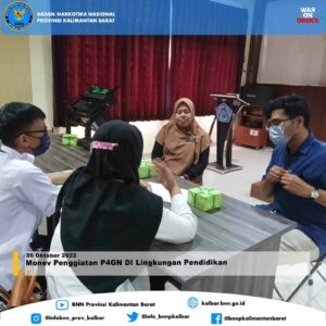 Monev Penggiatan P4GN DI Lingkungan Pendidikan