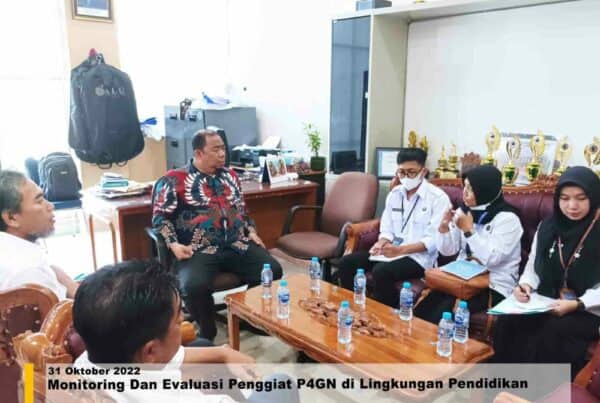 Monitoring dan Evaluasi Penggiat P4GN di Lingkungan Pendidikan
