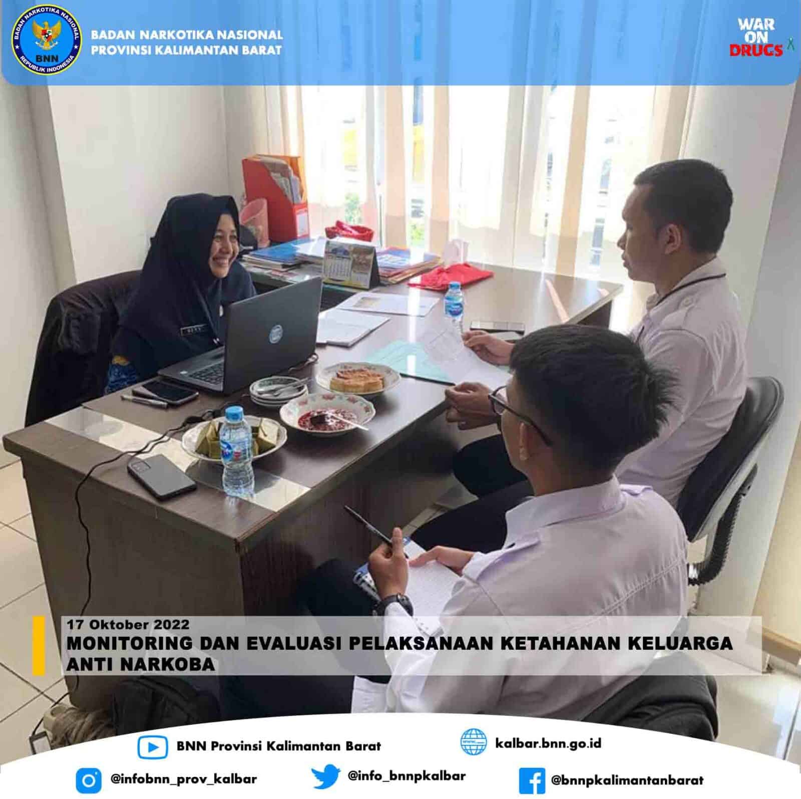 Monev Pelaksanaan Ketahanan Keluarga Anti Narkoba