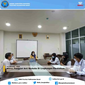 Monev Penggiat Anti Narkoba Di Lingkungan Pendidikan