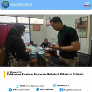 Pelaksanaan Pemetaan Kerawanan Narkoba di Kabupaten Ketapang
