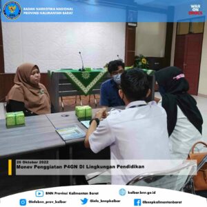 Monev Penggiatan P4GN DI Lingkungan Pendidikan