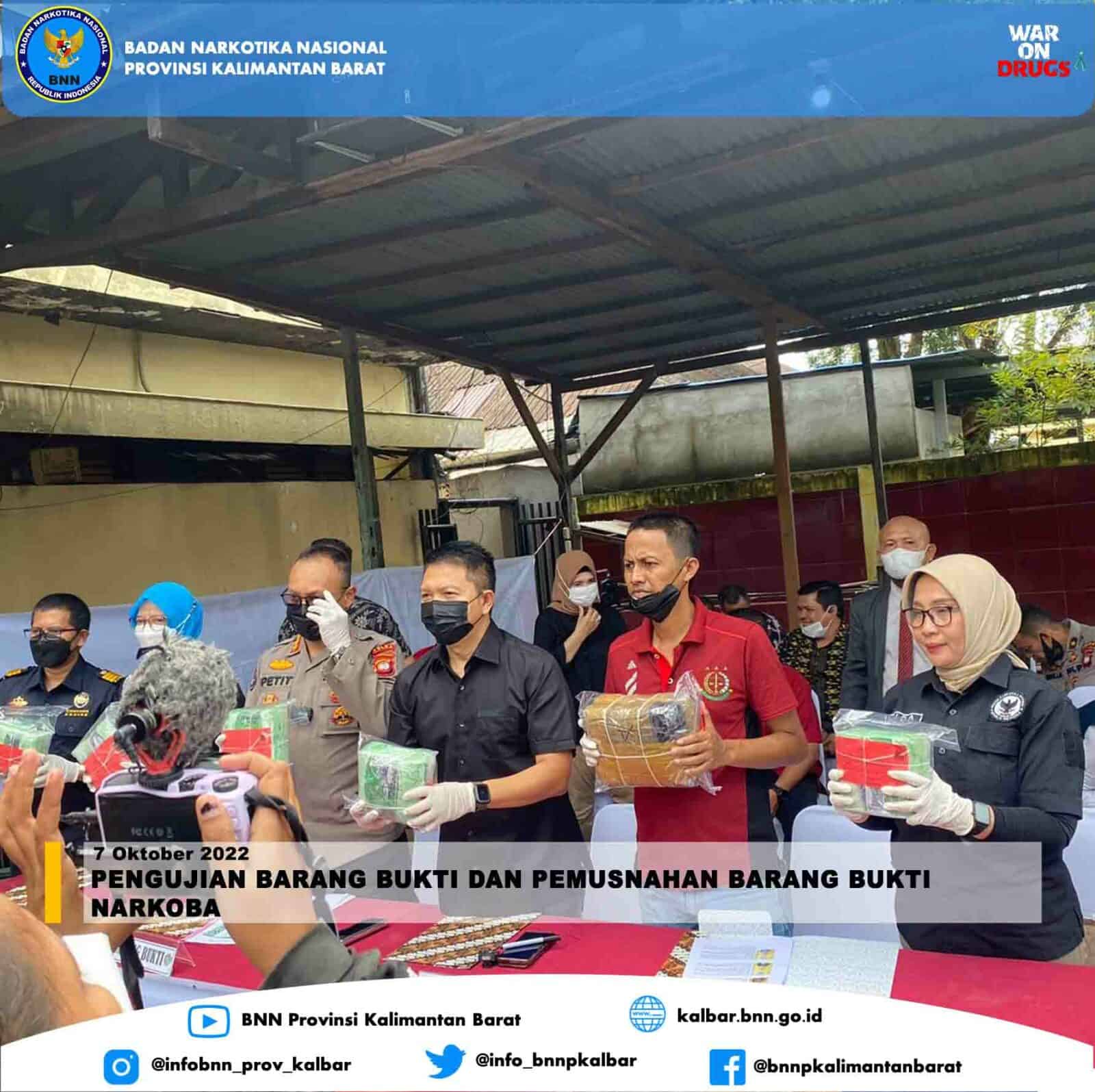 Pengujian Barang Bukti dan Pemusnahan Barang Bukti Narkoba Pengujian Barang Bukti dan Pemusnahan Barang Bukti Narkoba