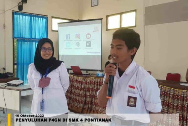 Penyuluhan P4GN di SMK 4 Pontianak