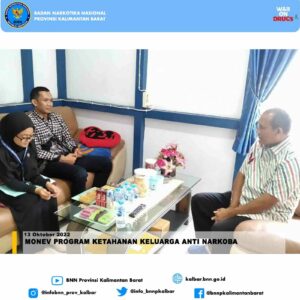 Monitoring dan Evaluasi Program Ketahanan Keluarga Anti Narkoba Monitoring dan Evaluasi Program Ketahanan Keluarga Anti Narkoba