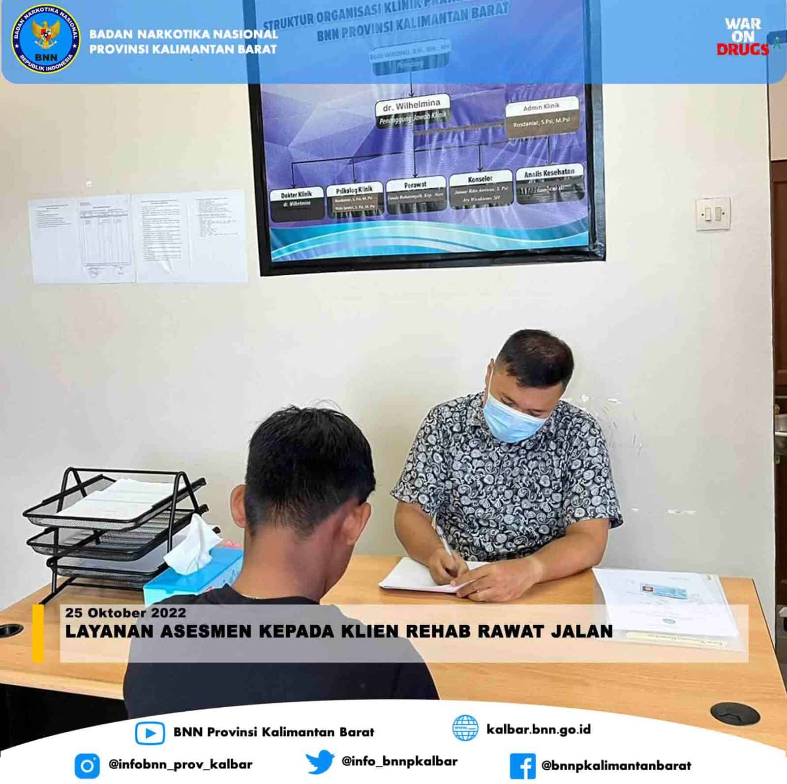 Layanan Asesmen Kepada Klien Rehab Rawat Jalan