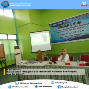 Kuliah Umum “Mengenal dan Identifikasi Narkotika Psikotropika dan Zat Adiktif” Kuliah Umum “Mengenal dan Identifikasi Narkotika Psikotropika dan Zat Adiktif”