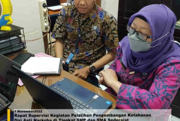 Rapat Supervisi Kegiatan Pelatihan Pengembangan Ketahanan Diri Anti Narkoba