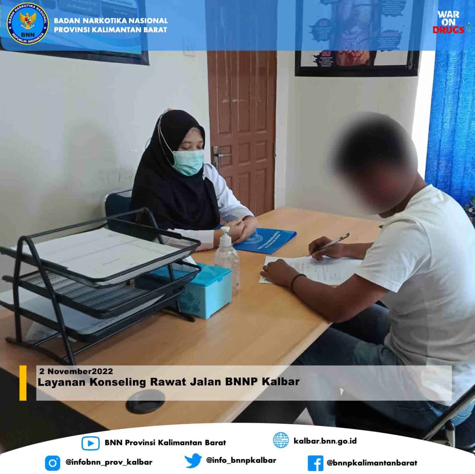 Layanan Konseling Rawat Jalan BNNP Kalbar