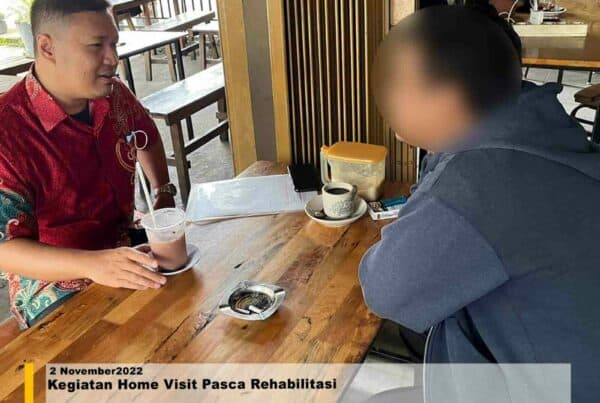 Kegiatan Home Visit Pasca Rehabilitasi