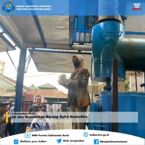 Uji dan Musnahkan Barang Bukti Narkotika Uji dan Musnahkan Barang Bukti Narkotika