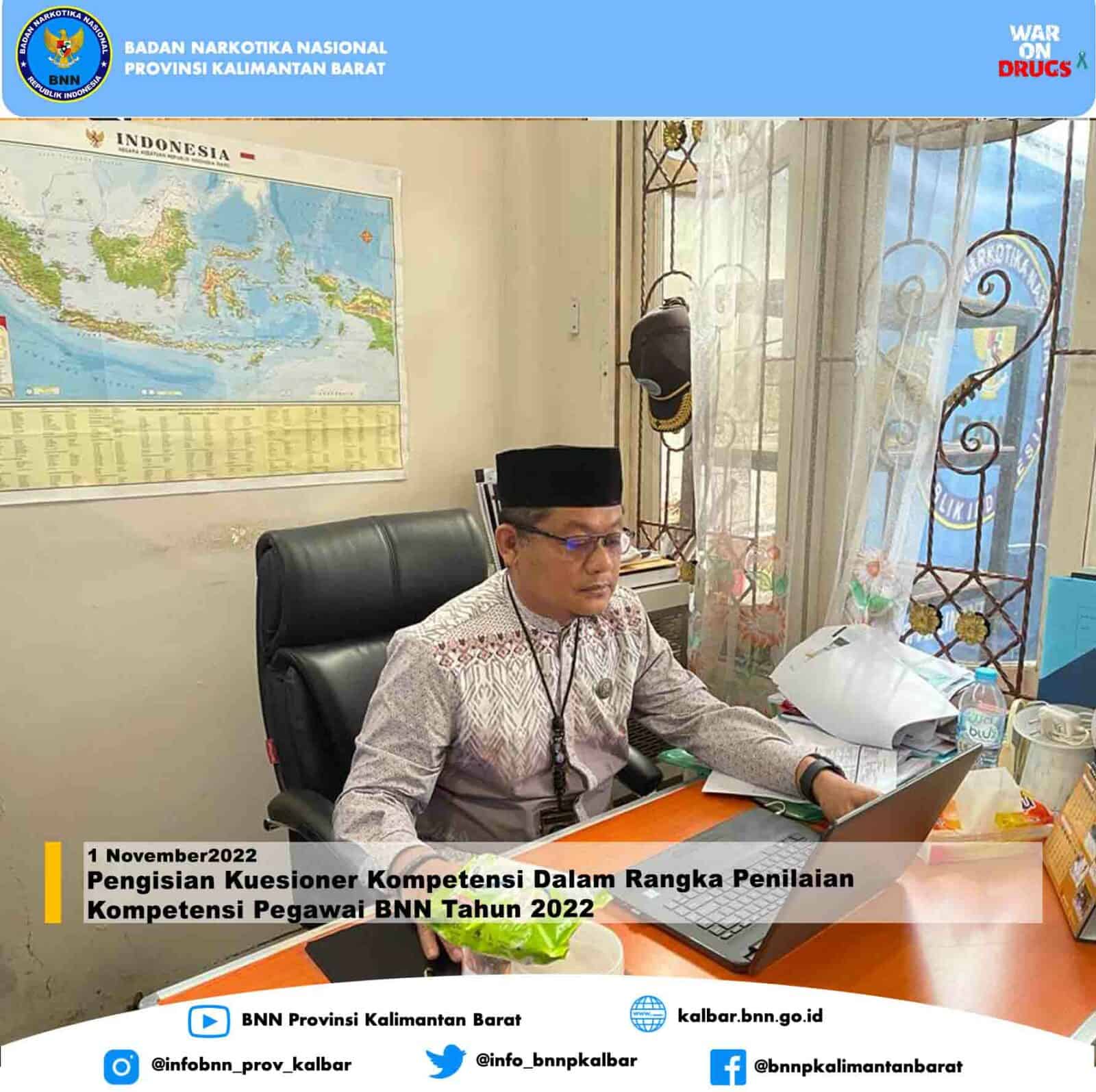 Pengisian Kuesioner Kompetensi Dalam Rangka Penilaian Kompetensi Pegawai BNN Tahun 2022 Pengisian Kuesioner Kompetensi Dalam Rangka Penilaian Kompetensi Pegawai BNN Tahun 2022