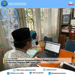 Pengisian Kuesioner Kompetensi Dalam Rangka Penilaian Kompetensi Pegawai BNN Tahun 2022 Pengisian Kuesioner Kompetensi Dalam Rangka Penilaian Kompetensi Pegawai BNN Tahun 2022