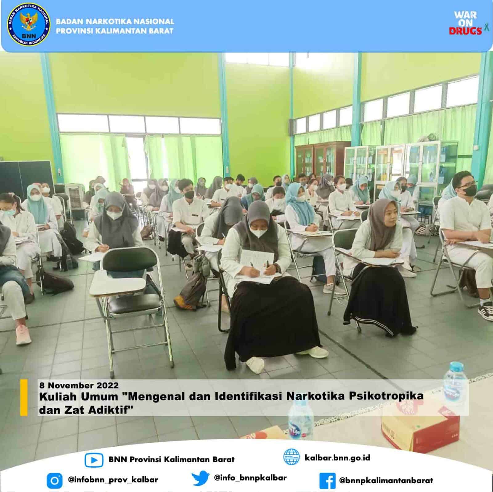 Kuliah Umum "Mengenal dan Identifikasi Narkotika Psikotropika dan Zat Adiktif" Kuliah Umum “Mengenal dan Identifikasi Narkotika Psikotropika dan Zat Adiktif”
