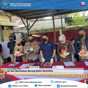Uji dan Musnahkan Barang Bukti Narkotika Uji dan Musnahkan Barang Bukti Narkotika
