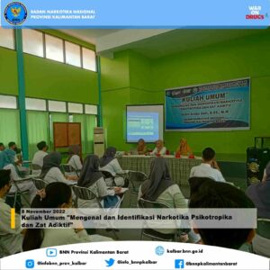 Kuliah Umum “Mengenal dan Identifikasi Narkotika Psikotropika dan Zat Adiktif” Kuliah Umum “Mengenal dan Identifikasi Narkotika Psikotropika dan Zat Adiktif”