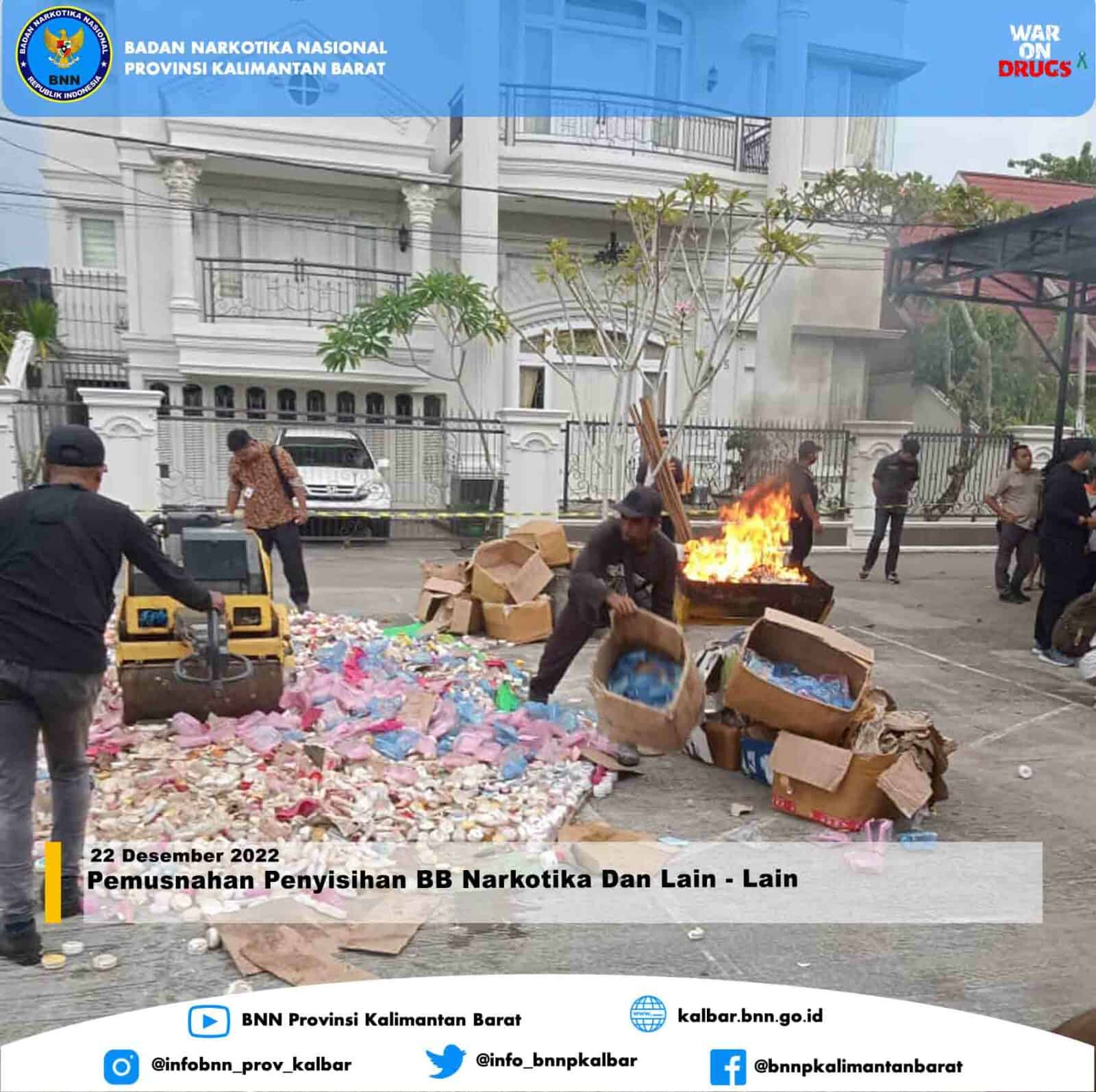 Pemusnahan Penyisihan BB Narkotika Dan Lain - Lain Pemusnahan Penyisihan BB Narkotika Dan Lain – Lain