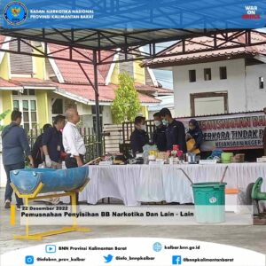 Pemusnahan Penyisihan BB Narkotika Dan Lain – Lain Pemusnahan Penyisihan BB Narkotika Dan Lain – Lain