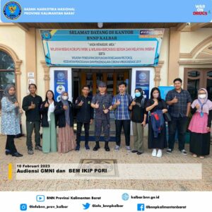 Audiensi GMNI dan BEM IKIP PGRI