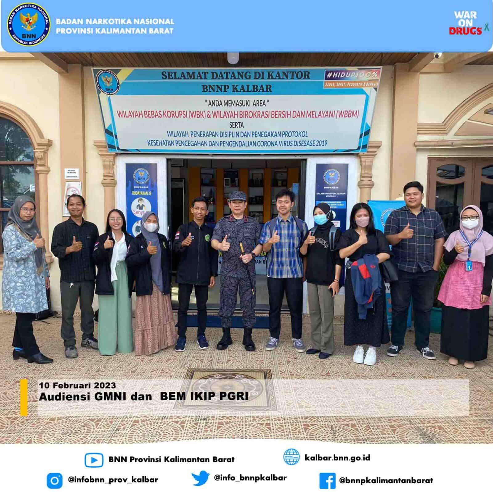 Audiensi GMNI dan BEM IKIP PGRI