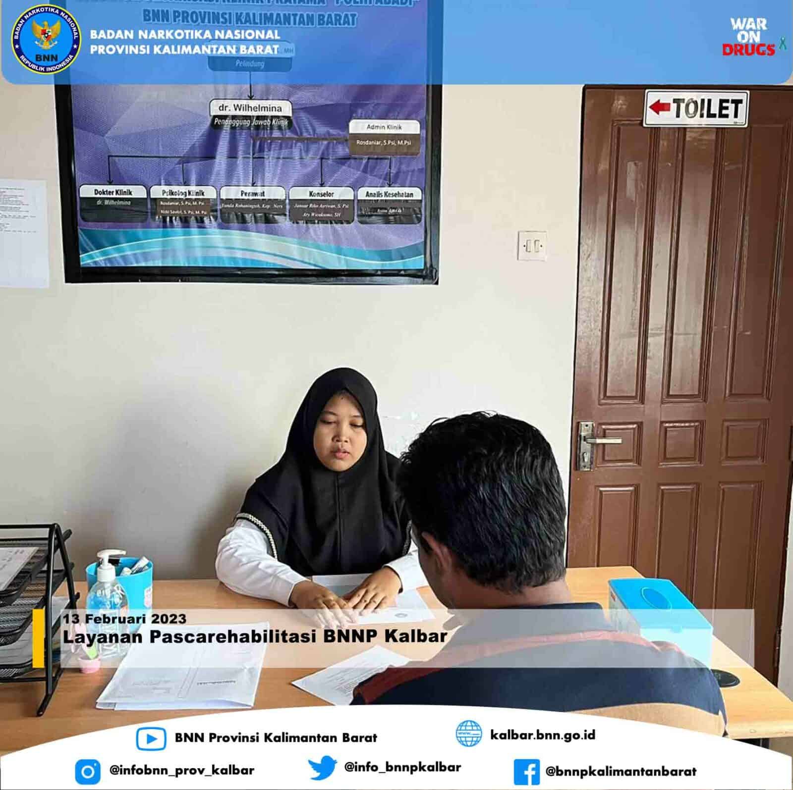 Layanan Pascarehabilitasi BNNP Kalbar Layanan Pascarehabilitasi BNNP Kalbar