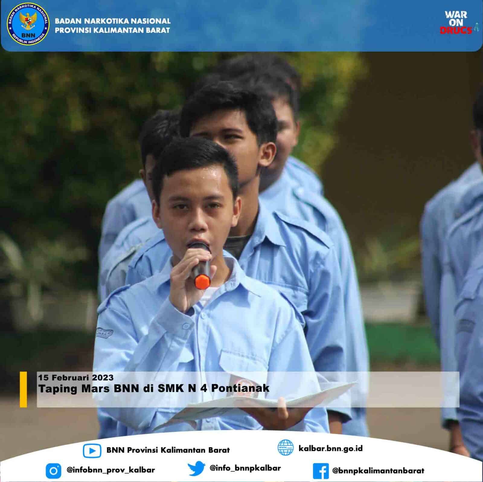 Taping Mars BNN di SMK N 4 Pontianak Taping Mars BNN di SMK N 4 Pontianak