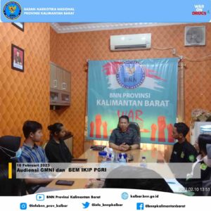 Audiensi GMNI dan BEM IKIP PGRI