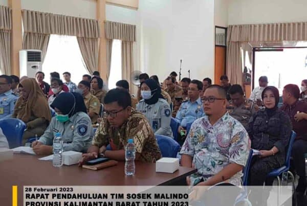 Rapat Pendahuluan Tim Sosek Malindo Provinsi Kalimantan Barat Tahun 2023