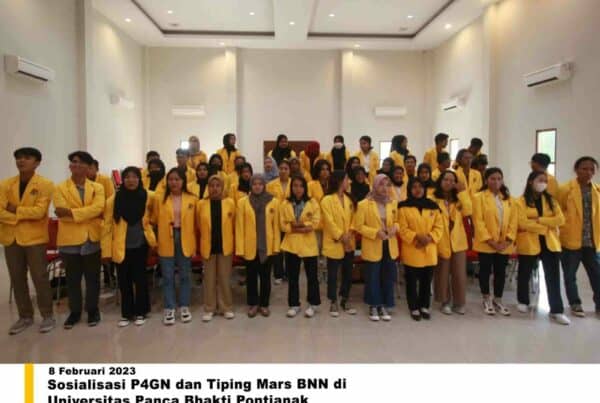 Sosialisasi P4GN dan Tiping Mars BNN di Universitas Panca Bhakti Pontianak