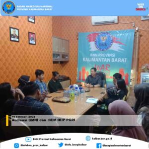 Audiensi GMNI dan BEM IKIP PGRI