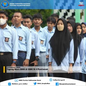 Taping Mars BNN di SMK N 4 Pontianak Taping Mars BNN di SMK N 4 Pontianak
