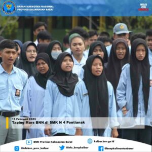 Taping Mars BNN di SMK N 4 Pontianak Taping Mars BNN di SMK N 4 Pontianak