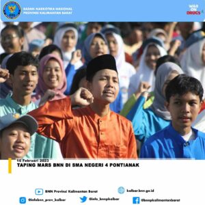 Taping Mars BNN di SMA Negeri 4 Pontianak
