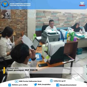 Rapat Persiapan HUT BNN RI Rapat Persiapan HUT BNN RI