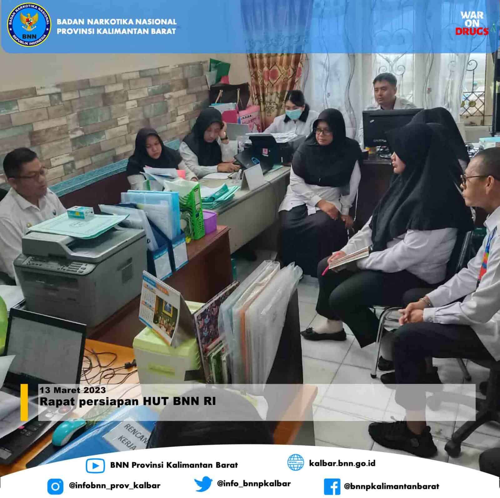 Rapat Persiapan HUT BNN RI Rapat Persiapan HUT BNN RI