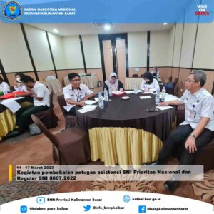 Kegiatan pembekalan Petugas Asistensi SNI Prioritas Nasional dan Reguler SNI 8807.2022