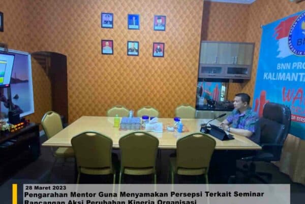 Pengarahan Mentor Guna Menyamakan Persepsi Terkait Seminar Rancangan Aksi Perubahan Kinerja Organisasi