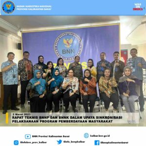 Rapat Teknis BNNP dan BNNK dalam upaya Sinkronisasi Pelaksanaan Program Pemberdayaan Masyarakat