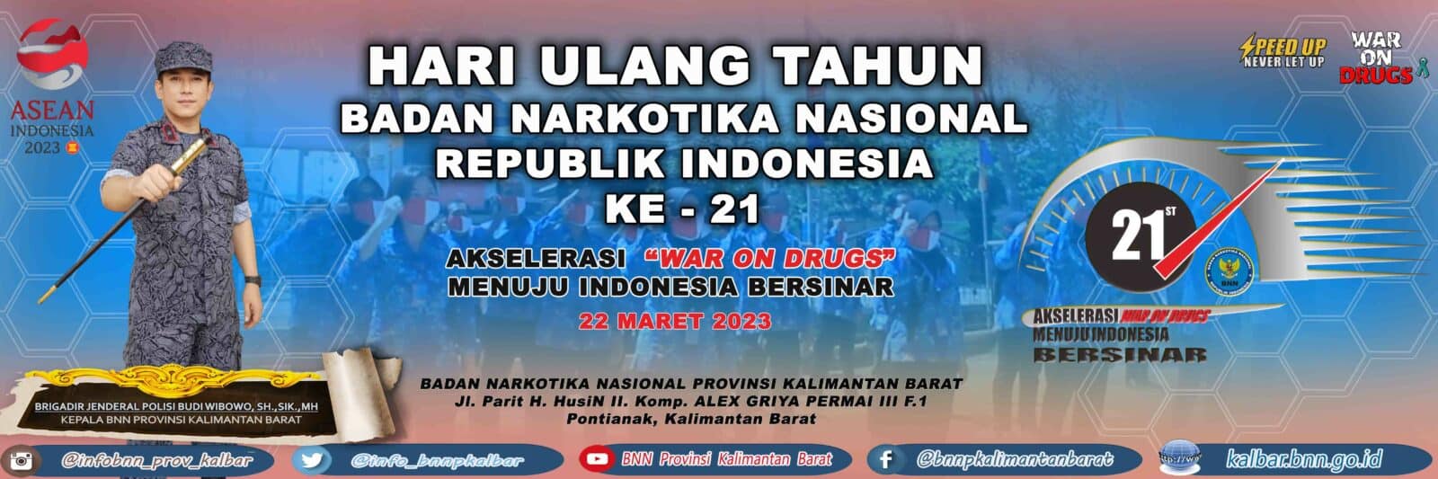 HARI ULANG TAHUN BNN RI KE 21