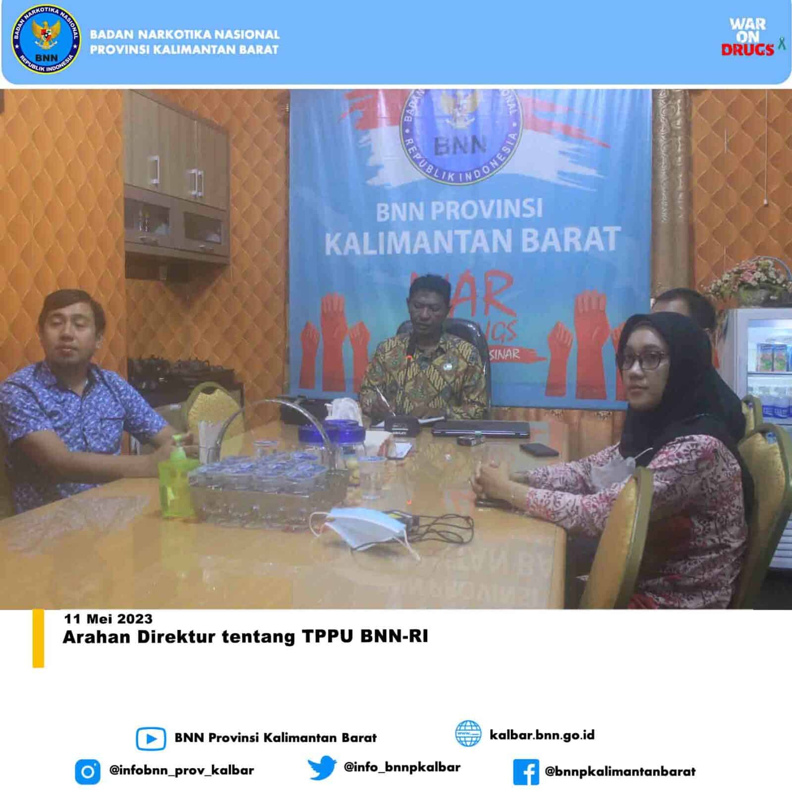 Arahan Direktur tentang TPPU BNN-RI